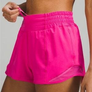 Lululemon Sonic pink hottie hot shorts